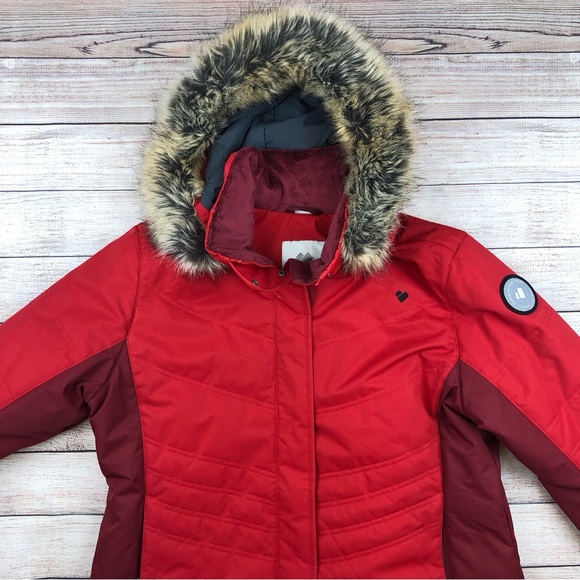 Women’s Red Obermeyer Tuscany II Insulated Ski Jacket - Size 16 - Picture 2 of 16